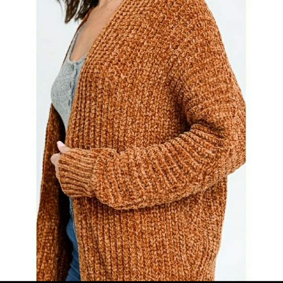 🍁🍁LAST1!CHENILLE CARDIGAN 💥 - Picture 4 of 7